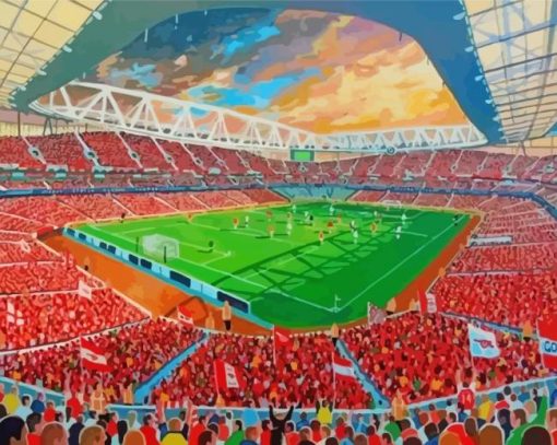 Emirates Stadium Art paint by numbers