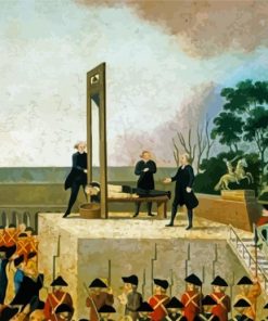 French Revolution Guillotine paint by numbers