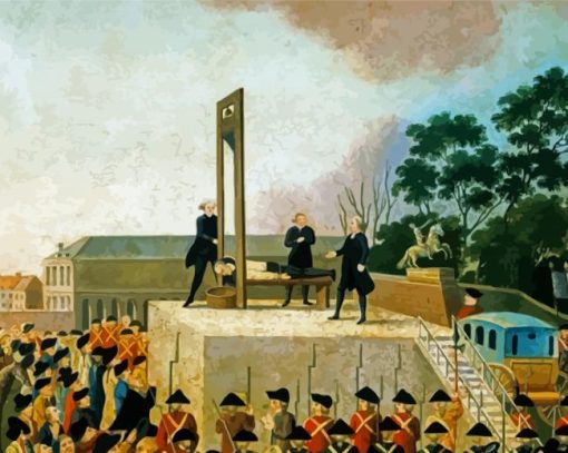 French Revolution Guillotine paint by numbers