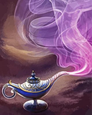 Genie Lamp Art paint by numbers