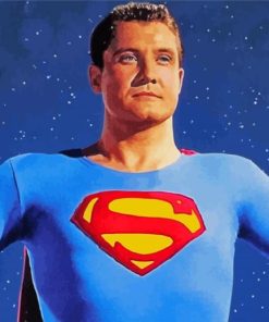 George Reeves Character paint by numbers