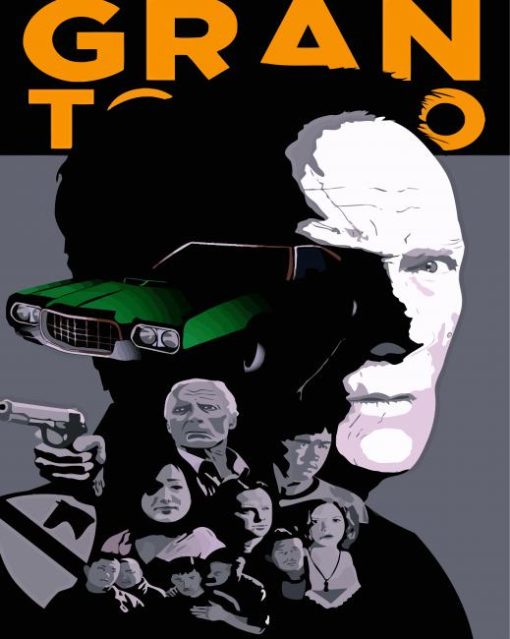 Gran Torino Movie Poster paint by numbers