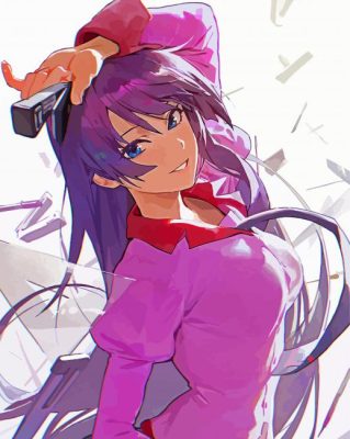 Hitagi Senjougahara Art paint by numbers