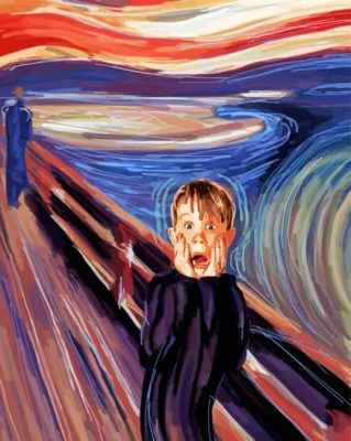 Home Alone Kevin Screaming paint by numbers