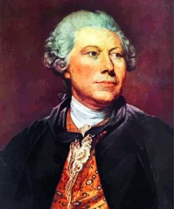 Johann Georg Wille Portrait paint by numbers