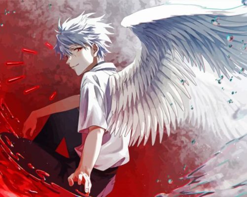 Kaworu Nagisa Anime Character Art paint by numbers