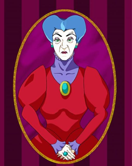 Lady Tremaine Disney Villain paint by numbers