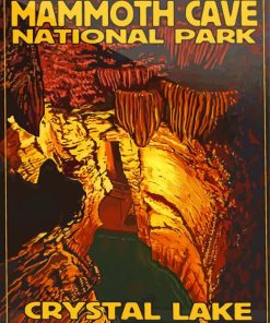 Mammoth Cave National Park Poster Art Paint By Numbers