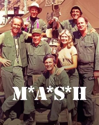 Mash Sitcom Poster paint by numbers