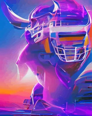 Minnesota Vikings paint by numbers