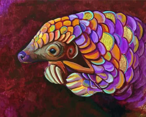 Pangolin paint by numbers