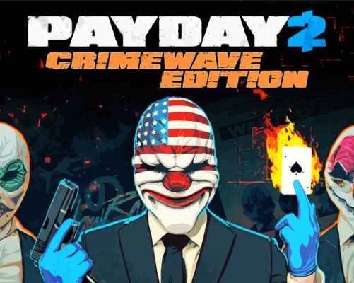 Payday 2 Game Poster paint by numbers