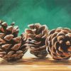 Pine Cones Art paint by numbers