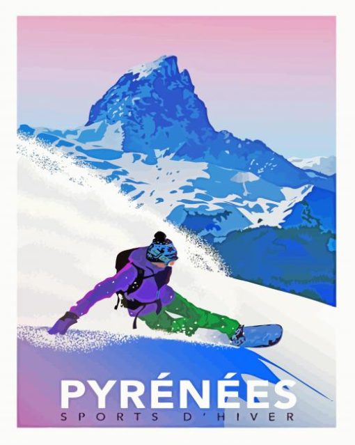 Pyrenees Poster paint by numbers