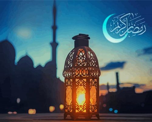 Ramadan With Lamp paint by numbers