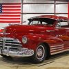 Red 48 Chevrolet Fleetline paint by numbers