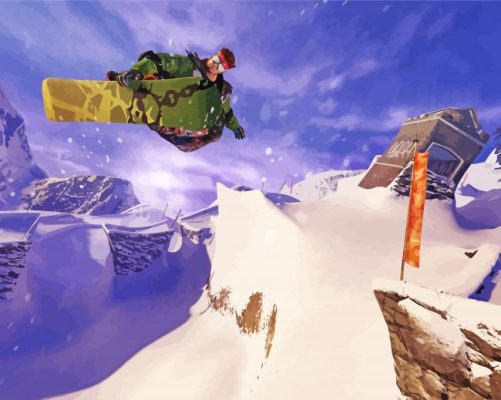 SSX Video Game paint by numbers