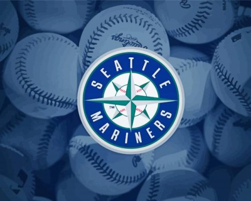 Seattle Mariners Baseball Team Logo paint by numbers