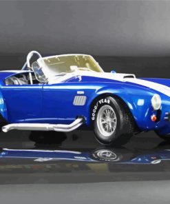 Shelby Cobra On Black Scaled paint by numbers