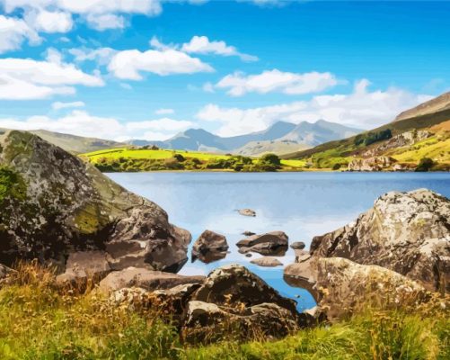 Snowdonia National Park Ffestiniog paint by numbers