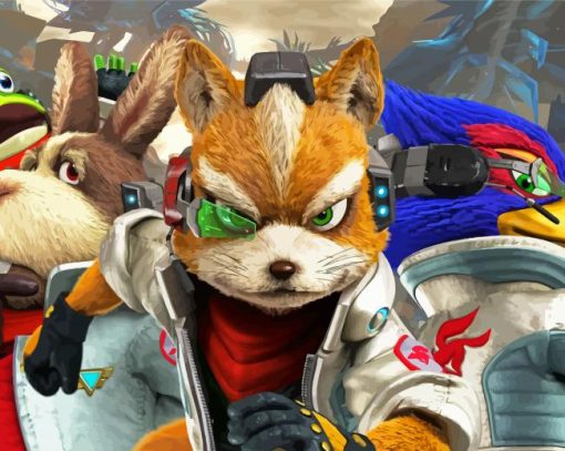 Star Fox Game paint by numbers