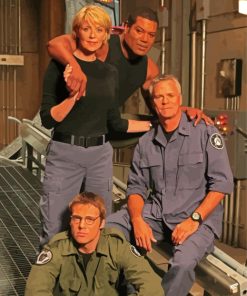 Stargate SG1 Actors paint by numbers