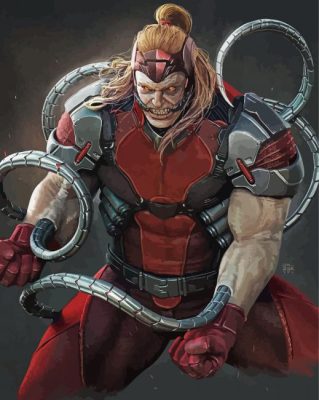 Super Villain Omega Red paint by numbers