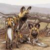 The African Hunting Dogs paint by numbers