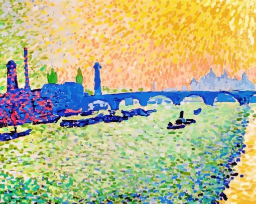 The Bridge View On The River By Andre Derain paint by numbers