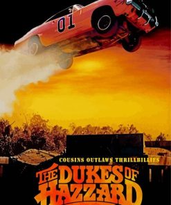 The Dukes Of Hazzard Movie Poster paint by numbers
