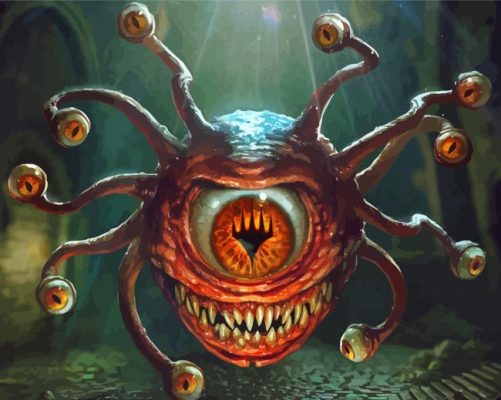 The Monster Beholder paint by numbers