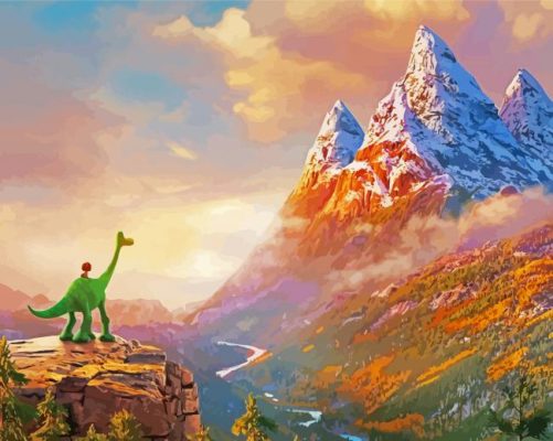 The Good Dinosaur paint by numbers