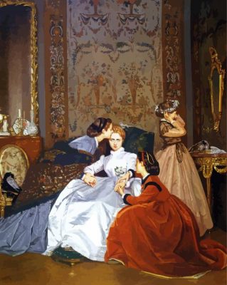 The Reluctant Bride By Auguste Toulmouche paint by numbers