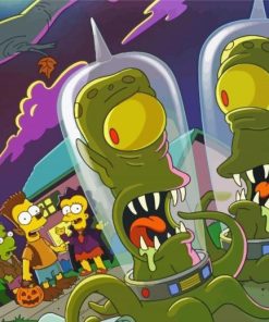 Treehouse Of Horror Simpsons Paint By Numbers