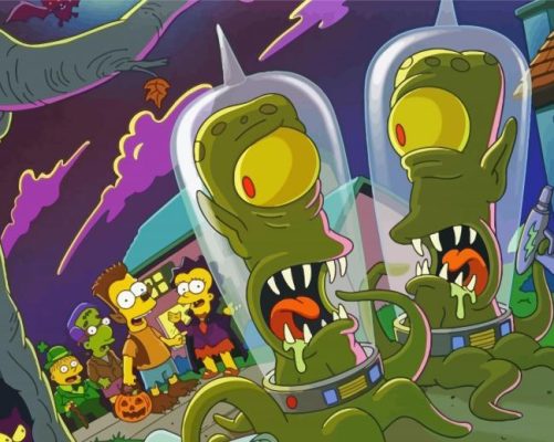 Treehouse Of Horror Simpsons Paint By Numbers