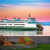 Washington Ferry In The Sea paint by numbers