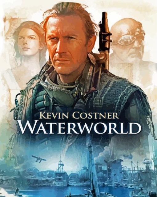 Waterworld Movie Poster paint by numbers