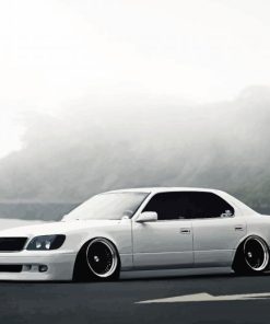 White Lexus ls400 Car paint by numbers