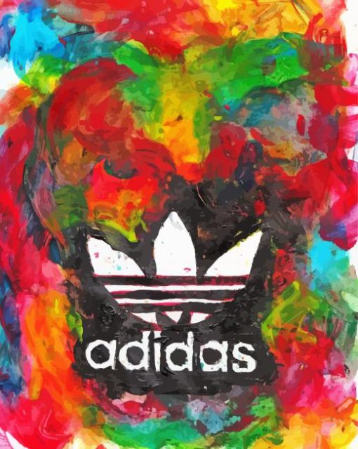 Abstract Adidas paint by numbers