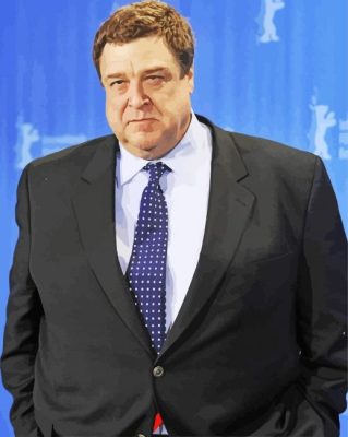 Actor John Goodman paint by numbers