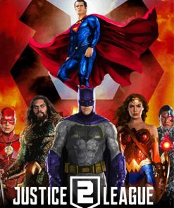Aesthetic Justice League paint by numbers