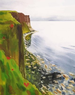 Aesthetic Kilt Rock paint by numbers