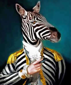 Aesthetic Mr Zebra Art paint by numbers