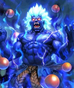 Akuma Street Fighter Art paint by numbers