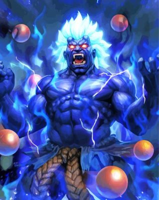 Akuma Street Fighter Art paint by numbers