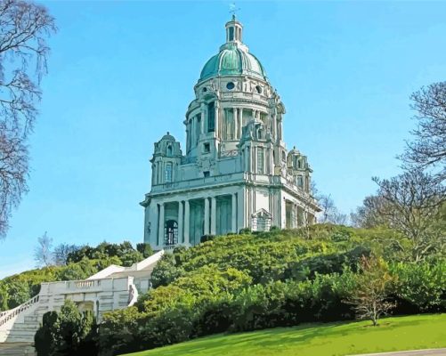 Ashton Memorial Lancaster Uk paint by numbers