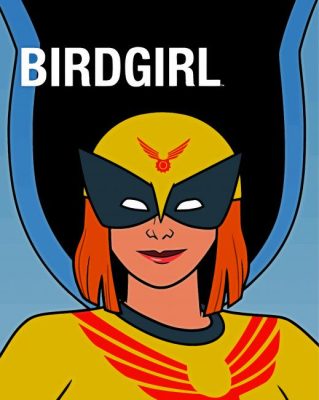 Birdgirl Cartoon paint by numbers