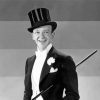 Black And White Fred Astaire paint by numbers