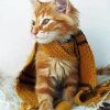 Cute Hufflepuff Kitty paint by numbers