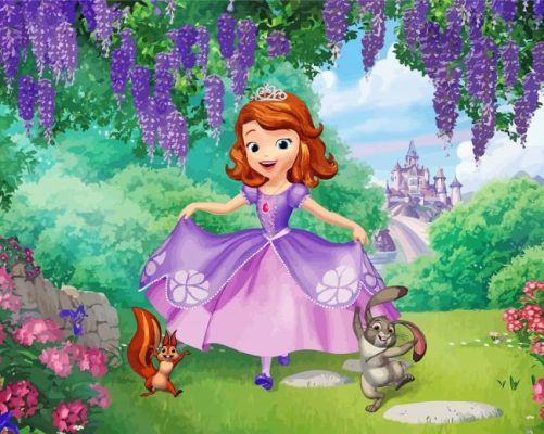 Disney Princess Sofia paint by numbers